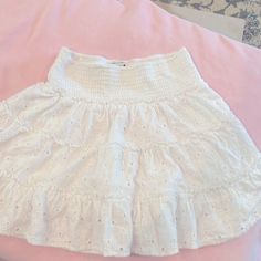 Never Worn. Like New. Smoke Free Home American Eagle Skirt, Smocking, American Eagle Outfitters, American Eagle, Womens Skirt, Color White, Like New, Skirt, Outfit Inspo