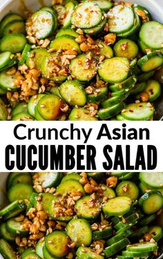 Asian Cucumber Salad Recipe, Cucumber Salad Dressing, Soy Sauce Dressing, Asian Inspired Salad, Asian Cucumber Salad, Cucumber Salad Recipe, Avocado Tomato Salad, Cucumber Recipes Salad, Cucumber Recipes