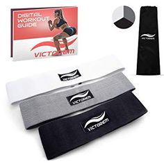 various sports headbands are shown in front of a card and box with the logo on it