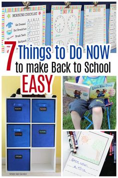 there are many things to do now to make back to school easy and fun for kids