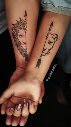 @gandalf_tattoo Indian Feather Tattoos, Maching Tattoos, Charm Tattoo, H Tattoo, Tattoo Lion, Tattoo Couple, Timeless Tattoo