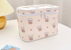 Cute Kawaii Character Pattern Cosmetic Makeup Bag Pink Sweetheart Cheap Kawaii Pouch Cosmetic Bag, Cheap Kawaii Style Cosmetic Bag, Kawaii Portable Rectangular Cosmetic Bag, Cheap Pink Kawaii Cosmetic Bag, Cheap Portable Kawaii Cosmetic Bag, Character Pattern, Cute Makeup Bags, Makeup Storage Bag, Anime Makeup