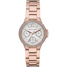 Michael Kors Women's Quartz White Dial Rose Gold-tone Stainless Steel Bracelet Watch (MK6845) - Supplier Model #: MK6845WHITE WOMEN'S: MK6845 Stainless Steel Band, White Dial, Steel Bracelet, Stainless Steel Bracelet, Quartz Movement, Bracelet Watch, Gold Tones, On Sale, Michael Kors