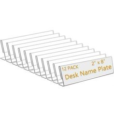 desk name plate holder with 12 pack