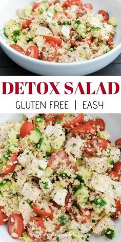 Quinoa Salad Recipes Healthy, Best Quinoa Salad Recipes, Easy Lunch Idea, Salad Recipes Healthy Lunch, Salad Quinoa, Salad Kale, Quinoa Salat, Resep Salad, Detox Salad