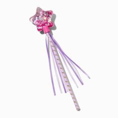 Feel like the pretty princess you are with this fun wand! This pink and purple wand has a star on top filled with glitter that swirls around. Claire's Club is our unique collection specifically designed for our younger customers. Carefully constructed to be safe for toddlers & young children, these accessories are recommended for ages 3-6.Wand by Claire's ClubLength: 10.5 in. / 26.67 cm.Material: PlasticSuitable for ages 3-6 - Claire's Club Water-Filled Pink Star Wand Crown Hair Clip, Sensitive Ears Earrings, Princess Wands, Piercing Kit, Flower Crown Hairstyle, Special Occasion Hairstyles, Photo Frame Gift, Tiara Hairstyles