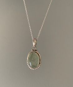 Prehnite Necklace Delicate Necklace Boho Necklace Prehnite - Etsy The Healer, Oval Necklace, Crystal Necklaces, Dope Jewelry, Funky Jewelry, Jewelry Lookbook, Girly Jewelry, Healing Stone, Dream Jewelry