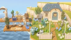 Happy Home Paradise Ideas, Animal Crossing Happy Home Paradise, Animal Crossing Tips, Island Interior, Office Cat, Happy Home Designer, Acnh Inspiration