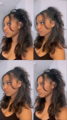 Styles For Curly Hair, Pool Hairstyle Ideas Black, Pool Hair, Y2k Hairstyles, Pool Hairstyle Ideas, Quick Natural Hair Styles, Curly Hair Styles Easy, Hairdos For Curly Hair, Natural Curls Hairstyles