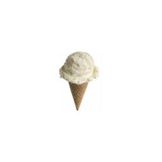 an ice cream cone on a white background