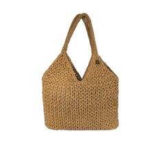 This bag is made of raffia threads using a carefully hand-crocheted technique. It is made using natural and eco-friendly materials, making the bag an environmentally conscious option. Lightweight, durable and naturally attractive, this bag is the perfect option to complete your style during the summer months. Handcrafted Crochet Raffia Material: The bag is made of high quality raffia threads, carefully knitted with special handcrochet technique. This material increases the durability and natural appeal of the bag. Knitted Handle: The bag is completed with a knitted handle. This handle makes the bag easy to carry and also offers a natural and rustic look. Lightweight and Durable: The lightweight structure of the raffia material allows the bag to be carried easily for daily use. At the same Eco-friendly Woven Beige Straw Bag, Eco-friendly Beige Woven Shoulder Bag, Natural Woven Hobo Bag, Brown Open Weave Beach Bag Made Of Natural Fiber, Everyday Natural Handwoven Hobo Bag, Everyday Handwoven Jute Bag, Eco-friendly Handwoven Hobo Bag For Vacation, Brown Natural Fiber Beach Bag With Open Weave, Brown Open Weave Beach Bag In Natural Fiber