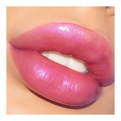 Pink Glitter Lipstick, Clean Skin Face, Shimmer Lipstick, Anime Lips, Metallic Lipstick, Glitter Lipstick, Nice Lips, Makeup For Blondes, Makeup Help