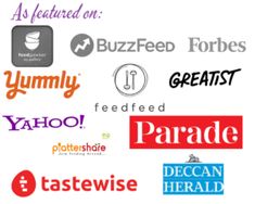 many different types of logos on a white background with the words, food and beverage