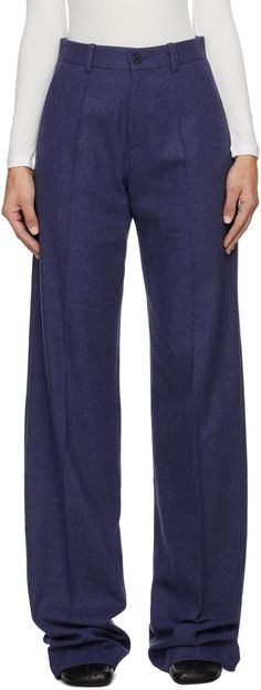 MARIE ADAM-LEENAERDT - Blue Classic Trousers Classic Trousers, Blue Color, Women Wear, Trousers, Perfect Clothing, Outfit Accessories, Blue