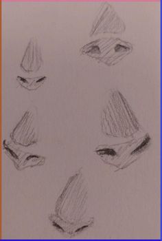 four different types of hats drawn in pencil