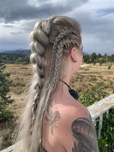 Viking Women Hairstyles. There are any references about Viking Women Hairstyles in here. you can look below. I hope this article about Viking Women Hairstyles can be useful for you. Please remember that this article is for reference purposes only. #viking #women #hairstyles Norse Braided Hair, Viking Costume Hair, Viking Hairstyles Women Medium Length, Easy Viking Costume, Norse Braids, Viking Hairstyles Women Wedding, Hairstyle For Photoshoot, Vikings Photoshoot, Braided Viking Hairstyles