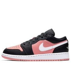 (GS) Air Jordan 1 Low 'Pink Quartz' 554723-016 (AJ1/SNKR/Retro/Low Top/Basketball) Air Jordan 1 Low, Jordan 1 Low, Pink Quartz, Air Jordan 1, Jordan 1, Low Top, Air Jordan, Air Jordans, Jordan