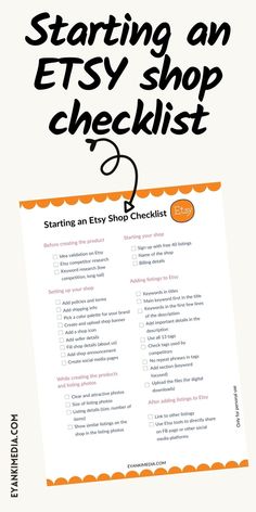 Starting An Etsy Shop Checklist PDF (Free Download 2023) 2024masterplanner #vacationplanner🗓️. How To Start An Etsy Shop With Cricut, How To Set Up An Etsy Account, Open Etsy Shop Checklist, Selling On Etsy Tips, Sell On Etsy How To Start, Christmas Items To Sell On Etsy, Tips For Starting An Etsy Shop, How To Use Etsy, How To Ship Furniture On Etsy