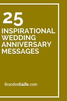 the 25 inspirational wedding anniversary messages