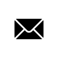 an email envelope icon on a white background