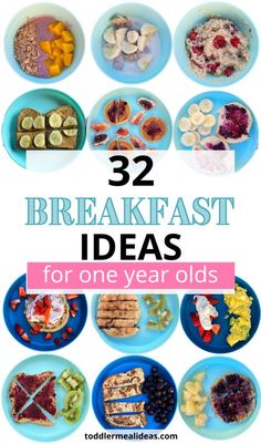 twelve breakfast ideas for one year olds