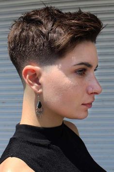 Tapered Haircut For Women, Fade Haircut Women, Taper Haircut, Super Short Hair, Haircut Styles, Top Hairstyles