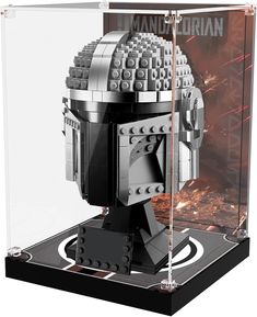 PRICES MAY VARY. Acrylic 【Only Display Box, No Lego Set 】This display box is unique designed for showing and decorating for Lego The Mandalorian Helmet building model. Customized size can perfectly match your Lego 75328 and save more space to storage. External dimensions: 7.5*7.5*10.3 inches 【Assemble-required】NAOCARD display case is made of 3mm ultra thick acrylic plates, 2cm solid base and crystal screws with nuts. Comparing other plastic box,this acrylic display case features the great advant The Mandalorian Helmet, Star Wars Helmet, Mandalorian Helmet, Star Wars Lego, Construction Lego, Star Wars Decor, Lego Movie 2, Star Wars Set, Lego Batman Movie