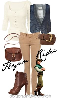 Polyvore Disney outfits for almost every character. I adore this creativity! Flynn Rider