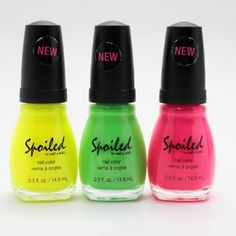 Wet n Wild spoiled nail color Nail color Polish (CHOOSE YOUR COLOR) Nail Color Swatches, Hot Pink Nail Polish, Neon Nail Colors, Nail Work, Hot Pink Nails, Summer Life, Great Nails, Flat Brush, Pink Nail