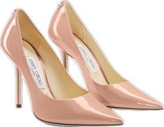 Luxury Pink Heels For The Office, Luxury Pink Heels For Office, Luxury Pink Patent Leather Heels, Luxury Blush Heels For Formal Occasions, Pointed Pumps, Pink Patent Leather, Ballet Pink, Icon Collection, Trending Today