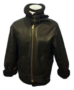 B-3 BOMBER BLACK SHEARLING LEATHER FLIGHT JACKET MEN'S SIZE S $279.99 #Leather #Bomber #Jacket #BomberJacket #A2jacket #B3jacket #B2jacket #AviatorJacket At Eagle Ages We Love Bomber Jackets. You can find a great choice of Vintage & Second hands Bomber Jackets in our store. eagleages.com/. Men's Jackets, Brown Leather Jacket