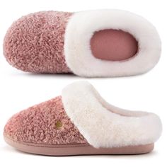 PRICES MAY VARY. CLASSIC ESTHETIC: The combination of faux wool, delicate brand buckle and fluffy collar makes our slippers a cute and elegant look. Their easy-on design meets your daily needs. They are suitable for chilly weathers, especially in autumn or winter COMFORTABLE MATERIALS: Made of a premium faux alpaca upper and a polar fleece lining, these ladies slippers add a super soft and warm touch to your feet for everyday walk. The fluffy collar keeps your feet warm and comfortable while pro Womens House Slippers, House Slippers Womens, Ladies Slippers, Cozy Slippers, Clog Slippers, Fuzzy Slippers, Slippers Cozy, House Shoes, House Slippers