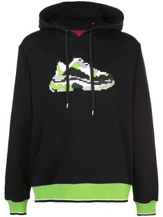 Black and lime cotton Mint Wave jersey hoodie from Mostly Heard Rarely Seen 8-Bit featuring a drawstring hood, long sleeves, a relaxed fit, an open front pocket and ribbed trimming. Black Friday Promotions, 8 Bit, Mens Activewear, Black Hoodie, Front Pocket, Size Clothing, Hoodie Shirt, Mens T, Fashion Branding