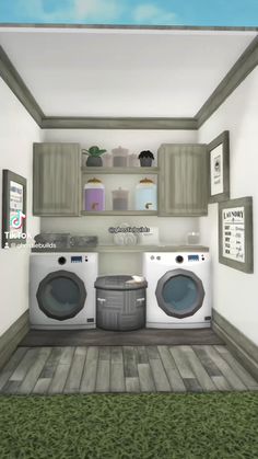 the laundry room is clean and ready for us to use in 3dsquat