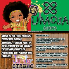 the flyer for umota united with an image of a child holding a cell phone