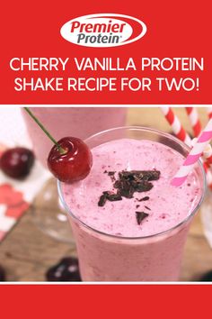 cherry vanilla protein shake recipe for two