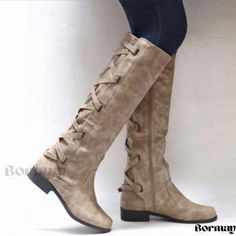 Knee High Cowboy Boots, Flat Heels, Boots Flat, Winter Leather Boots, Chunky Heel Shoes, Cowboy Boots Women, Boots Women Fashion, Knee High Leather Boots, Casual Heels