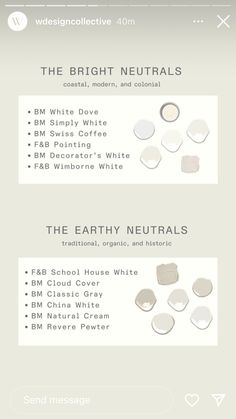 an info sheet showing the different materials used in this project