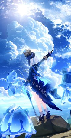 Genshin Art, Tales Of Zestiria, Pretty Backgrounds, Photo Quotes, Scenery Wallpaper, Our Lady, Art Show, Cute Anime Character