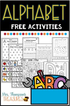 the alphabet worksheet for kids to learn how to use it