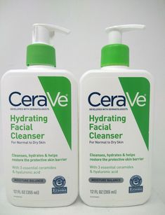 2 Pack, CeraVe Hydrating Facial Cleanser For Normal To Dry Skin 12 oz, #7699 Cerave Hydrating Facial Cleanser, Cerave Hydrating Cleanser, Hydrating Facial Cleanser, Best Lotion, Healing Ointment, Hydrating Facial, Hydrating Cleanser, Skin Cleanse, Hard Water