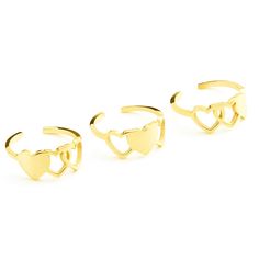 PRICES MAY VARY. 💛Three heart rings set, best friend ring for 3, best friend gifts, friendship ring, 3 sister ring. 💛Material: Stainless steel,that is nickel free, lead free and hypoallergenic. 💛These Dainty Rings are adjustable and flexible enough with a gentle squeeze or slight spreading to adjust, it fits most finger sizes. 💛Sister rings sweet gift for sisters or best friends makes your relationship closer together. 💛Each set come with a beautiful velvet bag,ready for giving. Sister ring Sister Ring, Best Friend Ring, Sister Rings, Jewellery Holder, Friend Rings, Heart Rings, Friendship Ring, Dainty Rings, Sister Bracelet