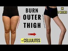 woman's butts with the words burn outer thigh and cellulites below