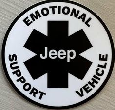 an emblem on the side of a building that says,'national jeep support vehicle '