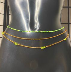 3x Gold and Mixed Green Beads with Natural Healing Green Peridot Chips Crystal Stones Waist Beads Waist Chain Belly Chain. Screw Clasp Body Jewellery  Gold screw clasp Made to fit   Waist line / Upper hip line / hip line  Check out more of my waist Beads collection 🤍 https://etsy.me/3JbHvCJ Handmade Green Waist Beads, Green Tiny Beads Waist Beads Gift, Green Beaded Chain Jewelry For Festival, Green Waist Beads For Gift, Bohemian Green Waist Beads With Colorful Beads, Bohemian Green Waist Beads, Green Tiny Beads Necklace For Party, Green Beaded Necklaces With Tiny Beads For Parties, Green Tiny Round Beads Waist Beads