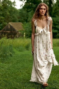 ✨ Elevate your summer wardrobe with the Free People Starlight Babydoll Maxi Dress! This ethereal dress features a stunning starry print, flowy babydoll silhouette, and delicate lace detailing. Perfect for warm days and romantic evenings, the lightweight fabric ensures comfort and style. Pair it with sandals for a casual look or dress it up with heels for a night out. 🌟

#FreePeople #MaxiDress #BabydollDress #SummerFashion #affiliate #ad #RomanticStyle #BohoChic #FlowyDress #SummerOutfitInspo #FashionTrends #DressToImpress #StyleInspo #BohemianFashion Soft Natural Dresses, Elven Beauty, Billowy Dress, Ethereal Romantic, White Maxi Dress Boho, Feminine Outfits, Ethereal Dress, Denim Maxi Dress, White Boho Dress