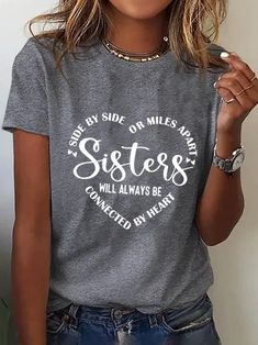 Women's T-shirt, Printed Tees Women, Text Letters, Tshirts For Women, Womens T Shirts, Cute Shirt Designs, T Shirt For Women, Boho Stil, T Shirts With Sayings