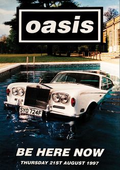 Oasis Be Here Now Album Cover Print Wall art Poster 1576709751 Oasis Album, The Wombats, Oasis Band, Retro Auto, Promo Poster, Band Poster, Music Poster Design, Be Here Now, I'm With The Band