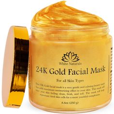 A GOLD ANTI-AGING FORMULA: We cant make your fine lines and wrinkles disappear, but we can definitely reduce their appearance! The 24K Gold Facial Mask is first and foremost an anti-aging facial treatment mask that will increase your collagen production and make your skin smoother and firmer. Everyone will tell you how rejuvenated and refreshed you look! NO MORE ACNE AND SCARS: Do you want to have flawless skin even when youre not wearing makeup? All you need is the 24K Gold Facial mask! The moi Hyperpigmentation Mask, Gold Facial, Anti Aging Face Mask, Gold Face Mask, Collagen Facial, Gold Skin, Gold Mask, Skin Detox, Skin Mask