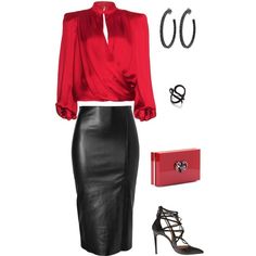 "Pandora's Lament" by cupidsbeau on Polyvore Pretty Lace Dresses, Fabulous Dresses, Lovely Things, Red Hot, Skirt Outfits, Get Dressed